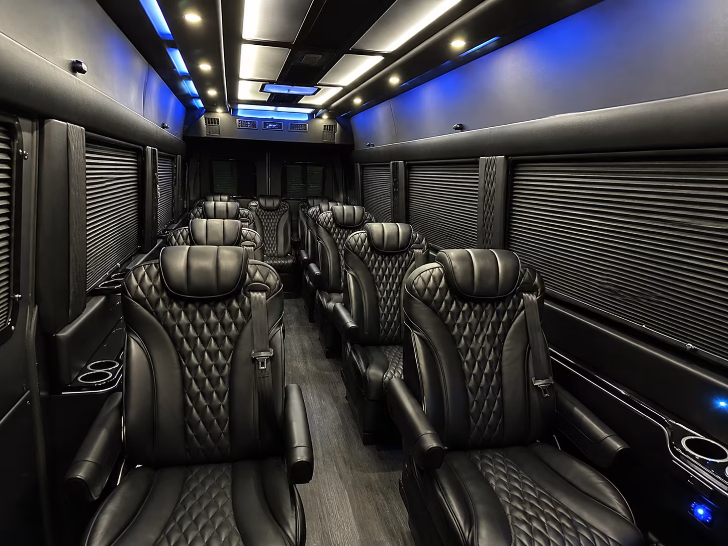 Virginia Beach Bachelor & Bachelorette Transportation party bus interior