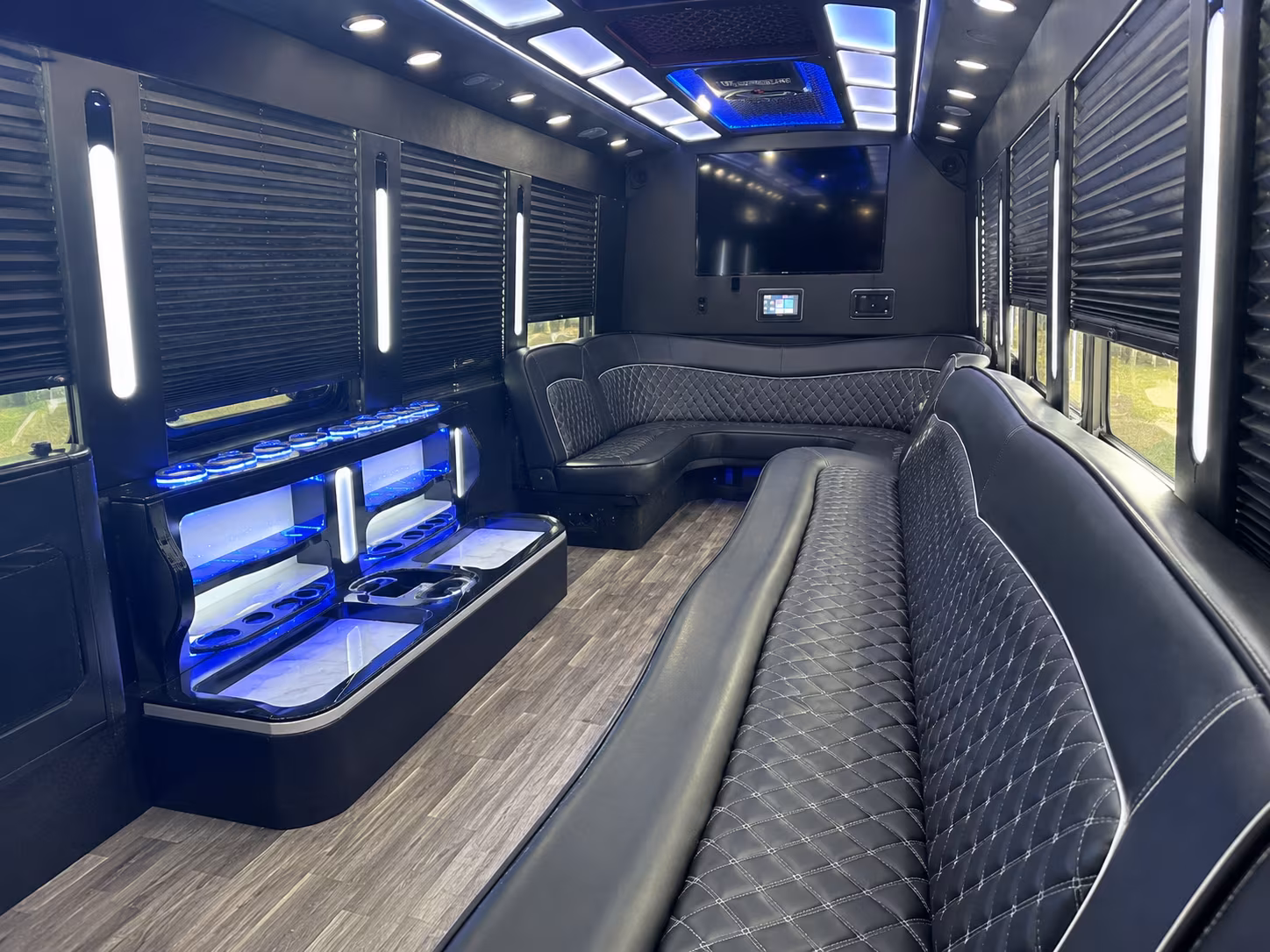 Virginia Beach Private Event Transportation party bus exterior