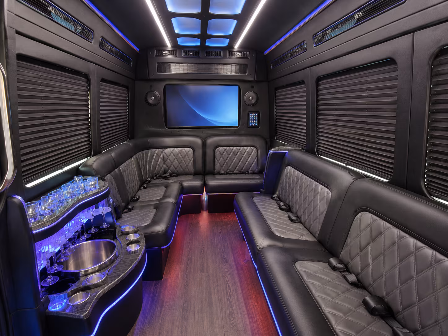 Virginia Beach Private Event Transportation party bus exterior