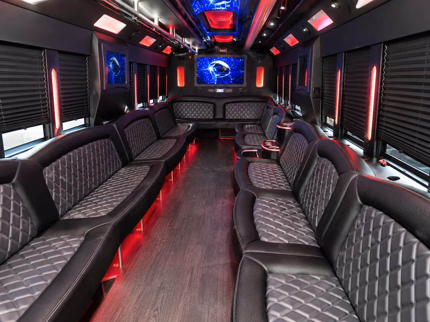 Virginia Beach Private Event Transportation party bus exterior