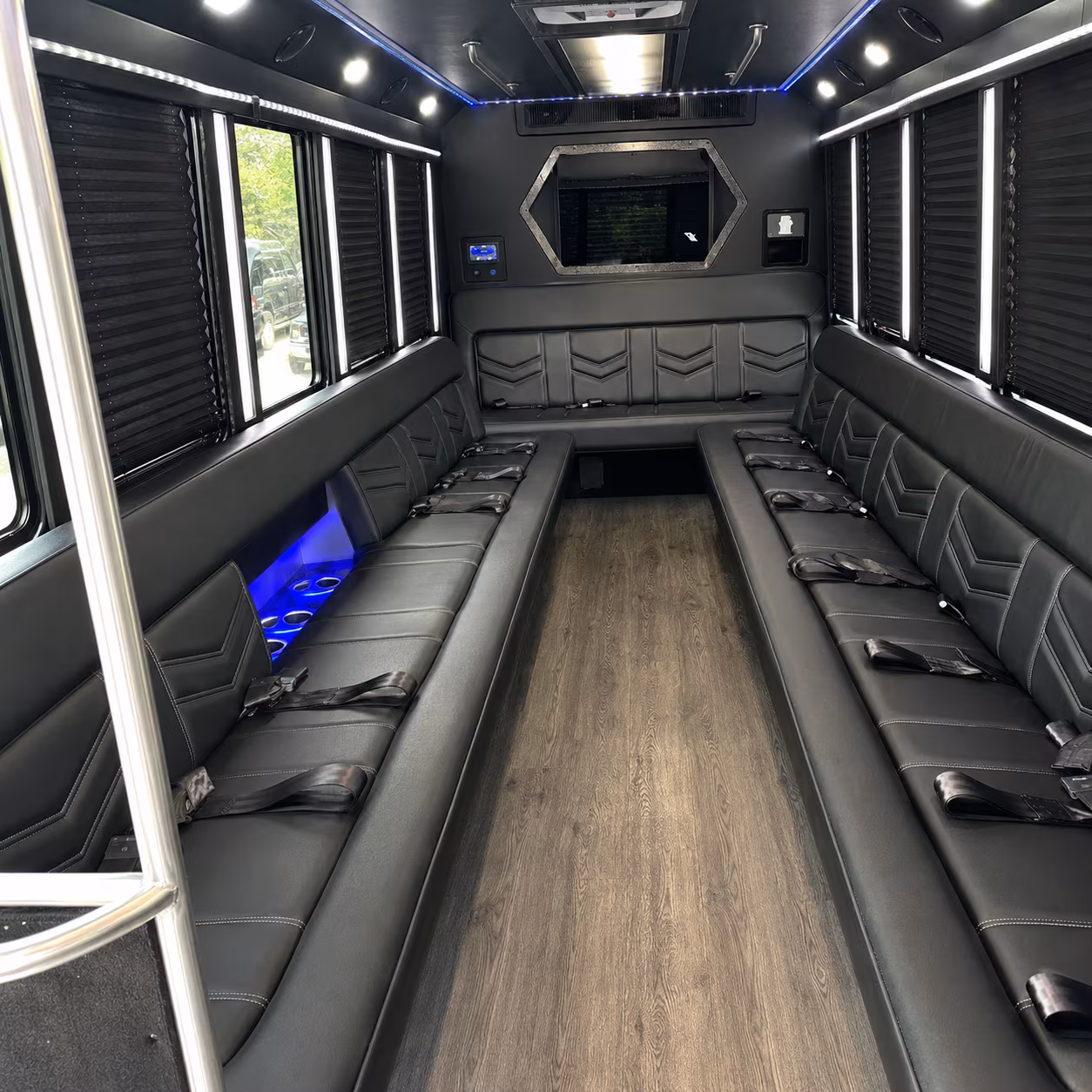Virginia Beach Prom & Homecoming Transportation party bus exterior