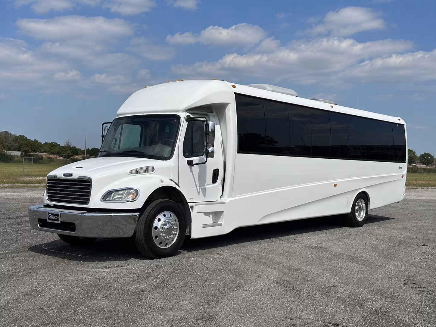 Virginia Beach Sporting Event Transportation party bus exterior